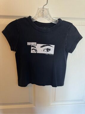 Brandy Melville John Galt Meet Me in New York baby tee